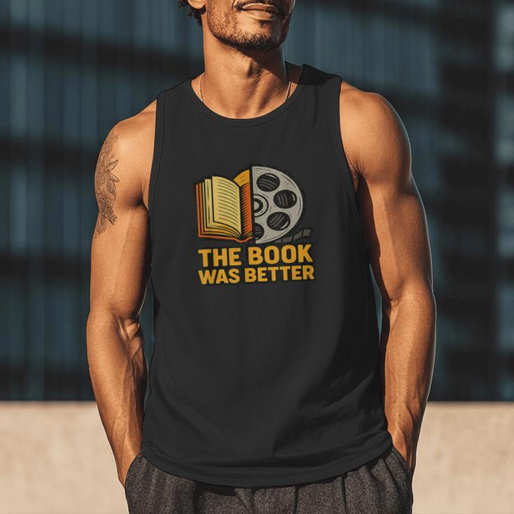 Book Love Scene The Book Was Better Bookworm Vibes Men Tank Top