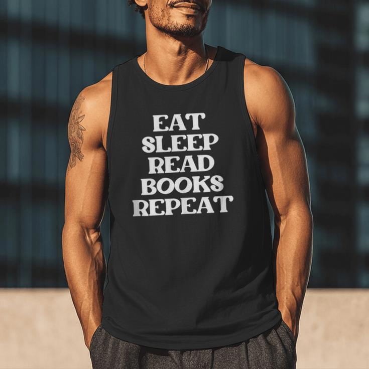 Book Lover Book Eat Sleep Read Books Repeat Men Tank Top