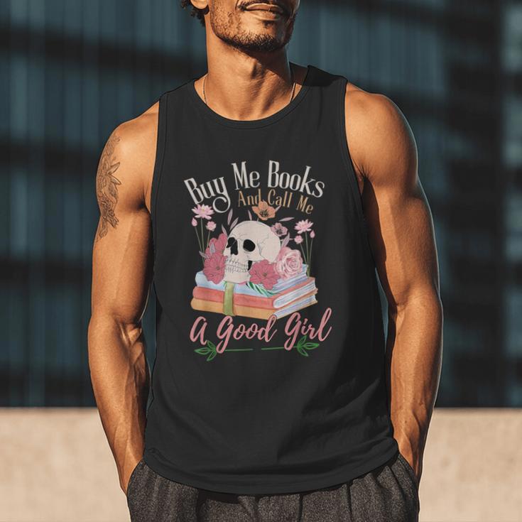 Book Lover Saying Buy Me Books And Call Me A Good Girl Men Tank Top Book Lover Saying Buy Me Books And Call Me A Good Girl Men Tank Top