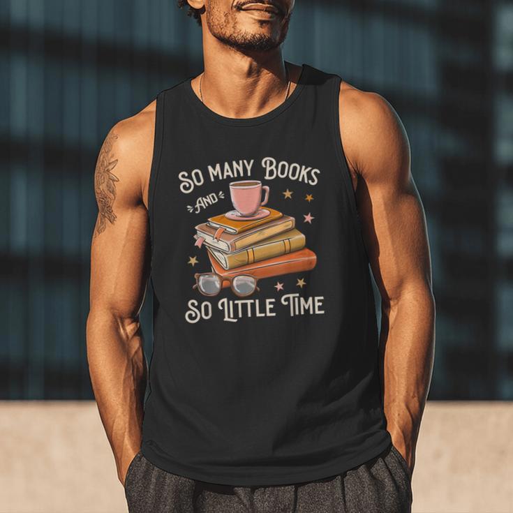 Book Reading Kafee Librarian Vele Books And Little Time Men Tank Top