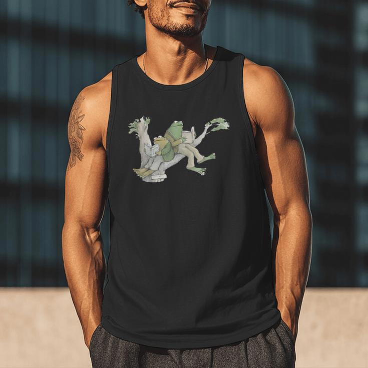 Book Shirt Frog Toad Vintage Book Frog Men Tank Top
