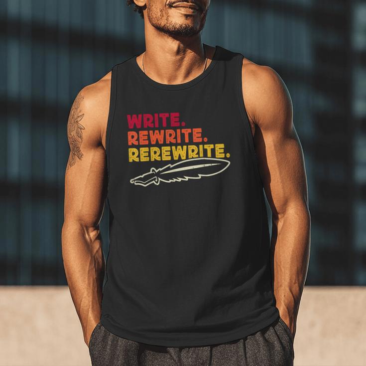 Book Writer Quote Author Journalist Rewrite Novelist Men Tank Top Book Writer Quote Author Journalist Rewrite Novelist Men Tank Top