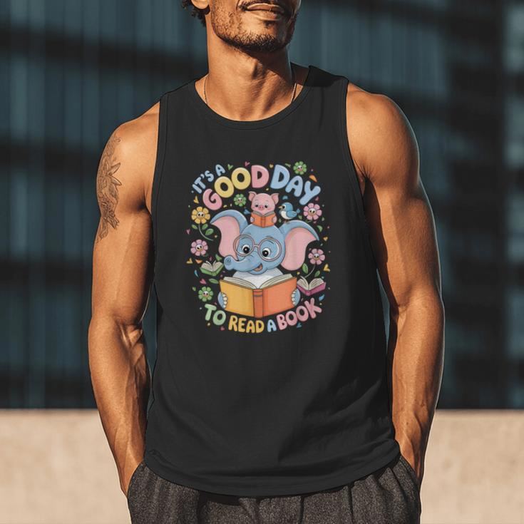 Books Lovers Kids Women Men It's A Good Day To Read A Book Men Tank Top