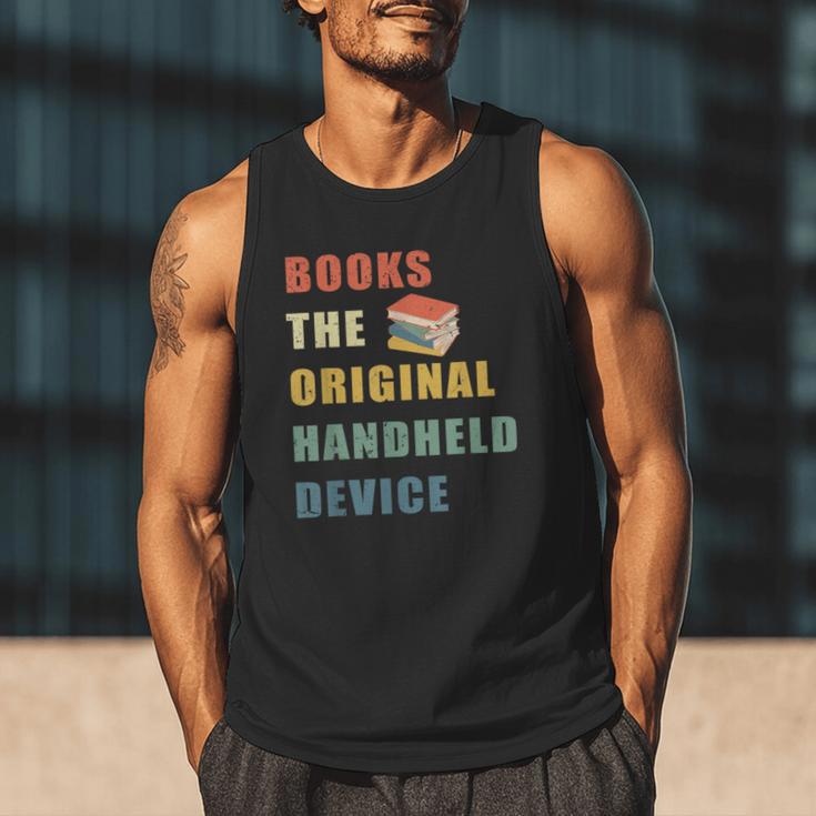 Books The Original Handheld Device Vintage Book Men Tank Top