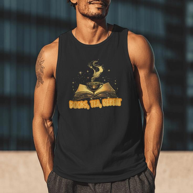 Books Tea Repeat Men Tank Top