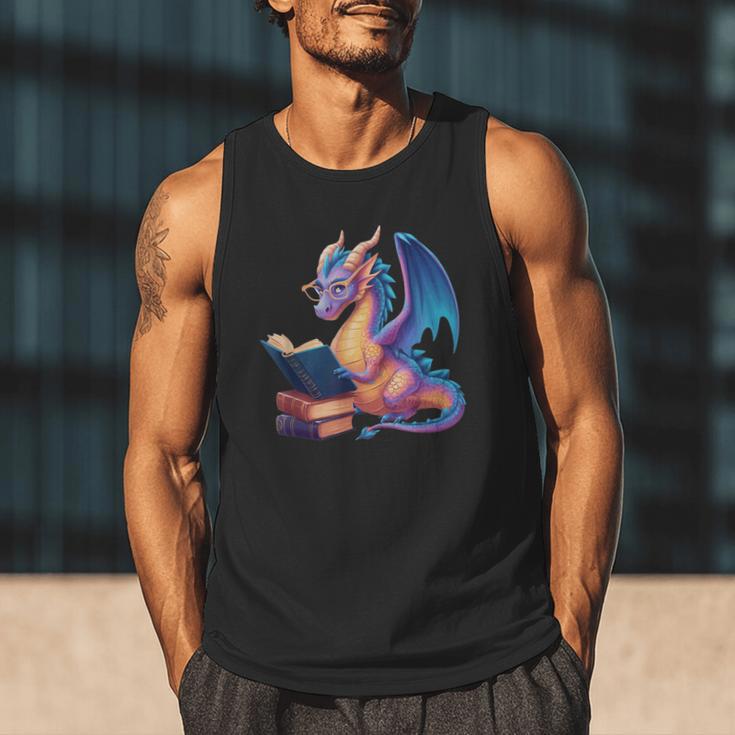 Bookworm Book Lover Women Girls Dragon Reading Men Tank Top Bookworm Book Lover Women Girls Dragon Reading Men Tank Top