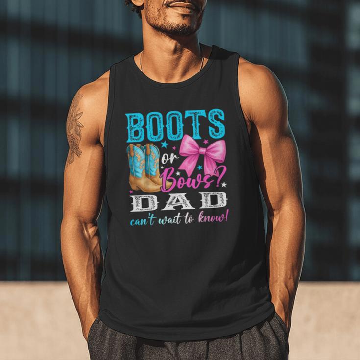 Boots Or Bows Dad Loves You Gender Reveal Party Men Tank Top