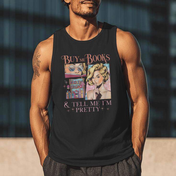Buy Me Books And Tell Me I'm Pretty Book Lover Tee Men Tank Top