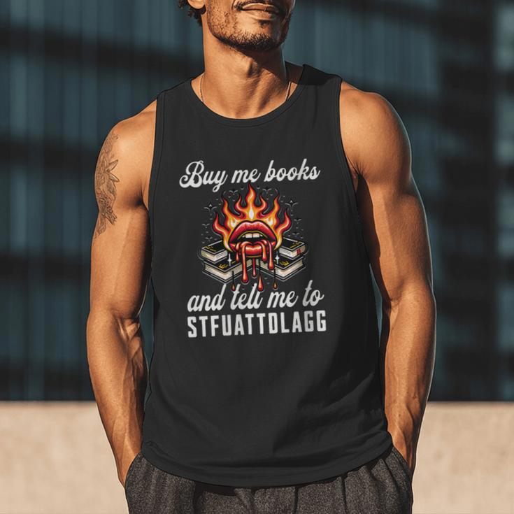 Buy Me Books And Tell Me To STFUATTDLAGG Booktok Men Tank Top