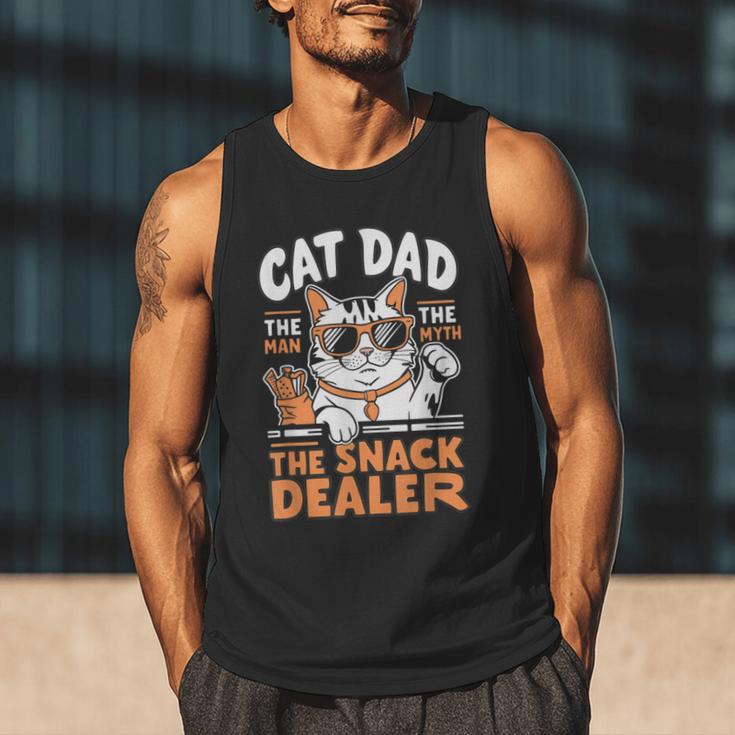 Cat Dad The Man The Myth The Snack Dealer Men Tank Top