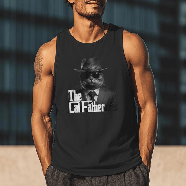 The Catfather Fathersday Best Birthday Cat Dad Men Tank Top