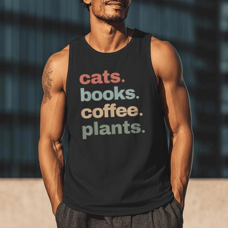 Cats Books Coffee Plants Gardening Mama Mom Mothers Men Tank Top Cats Books Coffee Plants Gardening Mama Mom Mothers Men Tank Top