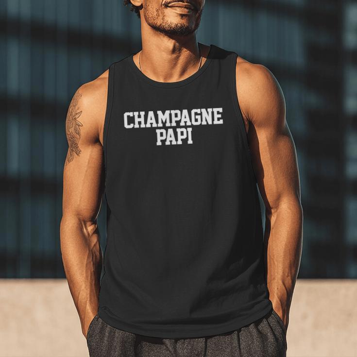 Champagne Papi Dad Father's Day Love Family Support Tee Men Tank Top
