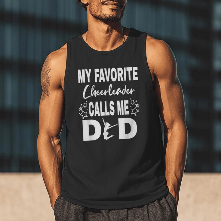 Cheer Dad My Favorite Cheerleader Calls Me Dad Men Tank Top
