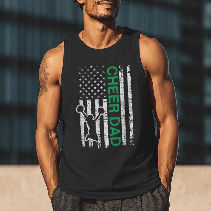 Cheer Dad Flag Green Cheerleading Men Tank Top