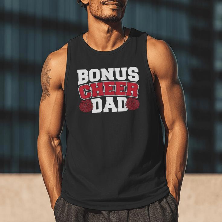 Cheer Stepdad Bonus Cheer Dad Red Men Tank Top