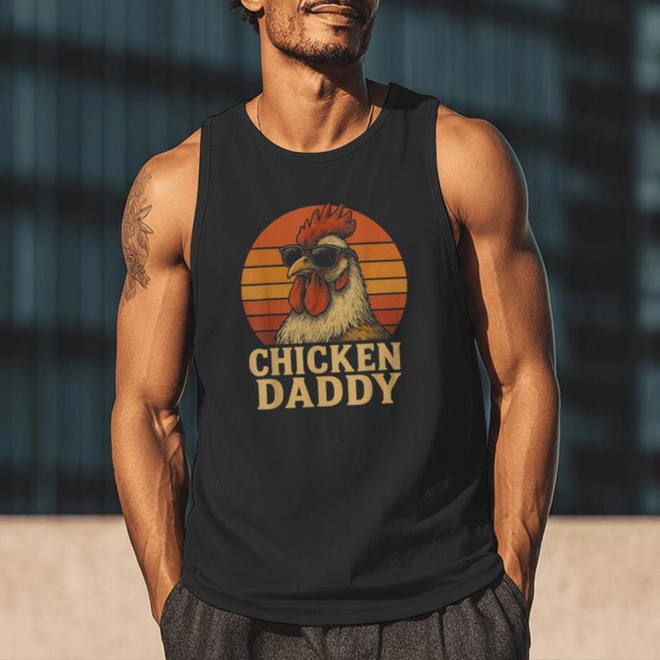 Chicken Daddy Vintage Chicken Dad Farmer Poultry Farmer Men Tank Top
