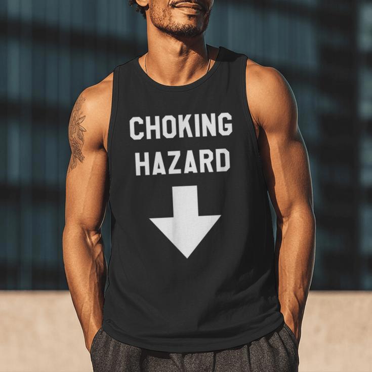 Choking Hazard Adult Dad Joke Men Tank Top