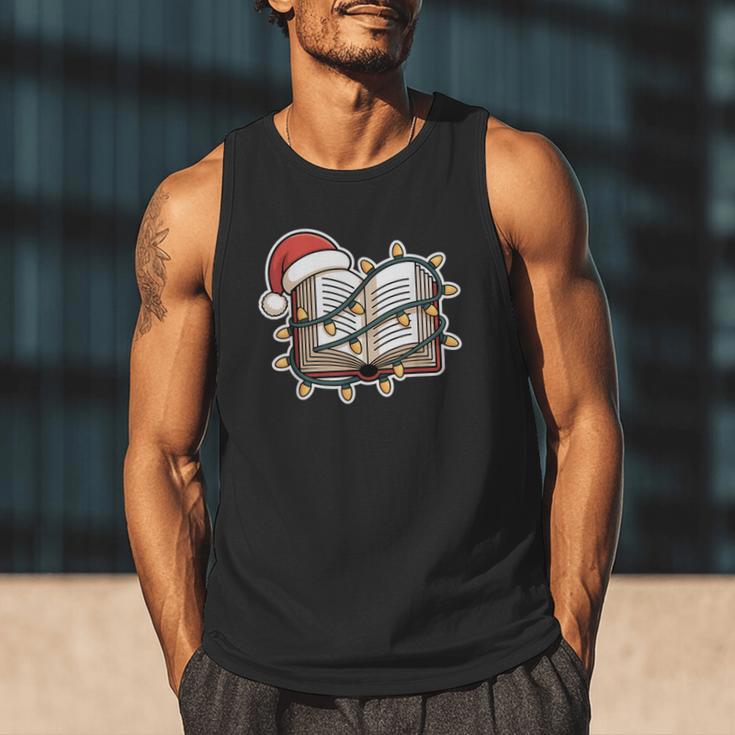 Christmas Book Festive Holiday Xmas Men Tank Top