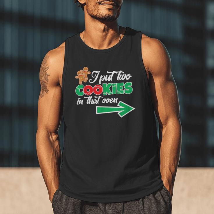 Christmas Twins Expecting Dad T-Shirt Pregnant Wife Tee Men Tank Top