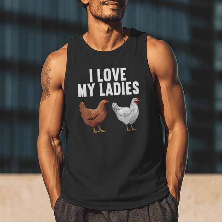 Cool Chicken Art For Men Women Dad Rooster Chicken Farmer Men Tank Top