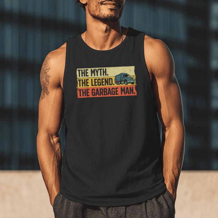 Cool Garbage Man Art For Men Dad Father Garbage Dump Truck Men Tank Top Cool Garbage Man Art For Men Dad Father Garbage Dump Truck Men Tank Top