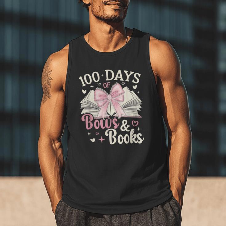 Coquette 100 Days Of Bows Books Reading 100th Day Of School Men Tank Top Coquette 100 Days Of Bows Books Reading 100th Day Of School Men Tank Top