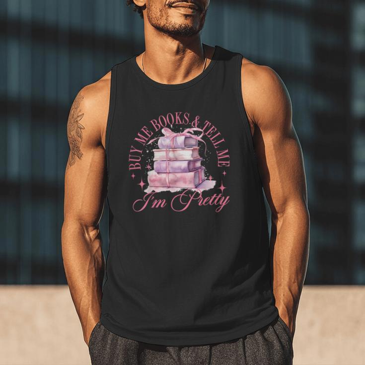 Coquette Aesthetic Bow Buy Me Books & Tell Me I'm Pretty Men Tank Top