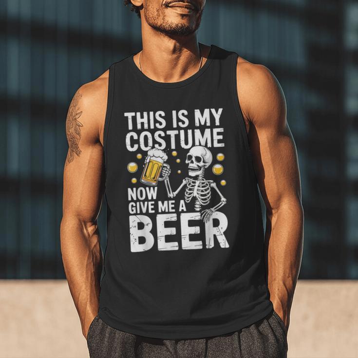 This Is My Costume Give Me A Beer Shirt Men Dad Halloween Men Tank Top