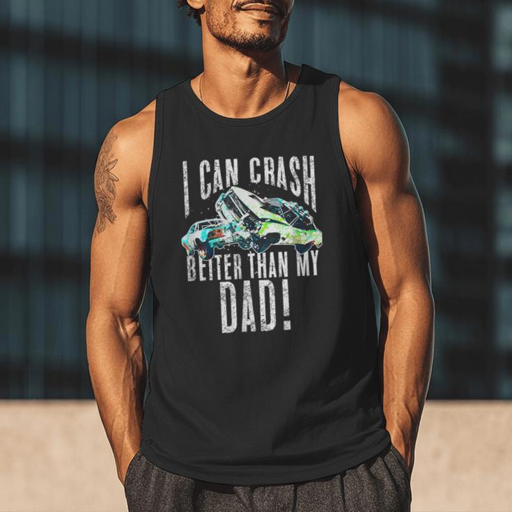 I Can Crash Better Than My Dad Graphic Demo Derby Shirt Men Tank Top