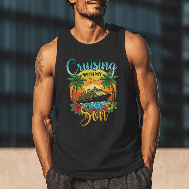 Cruising With My Son Mom Dad Cruise Vacation Matching Men Tank Top Cruising With My Son Mom Dad Cruise Vacation Matching Men Tank Top