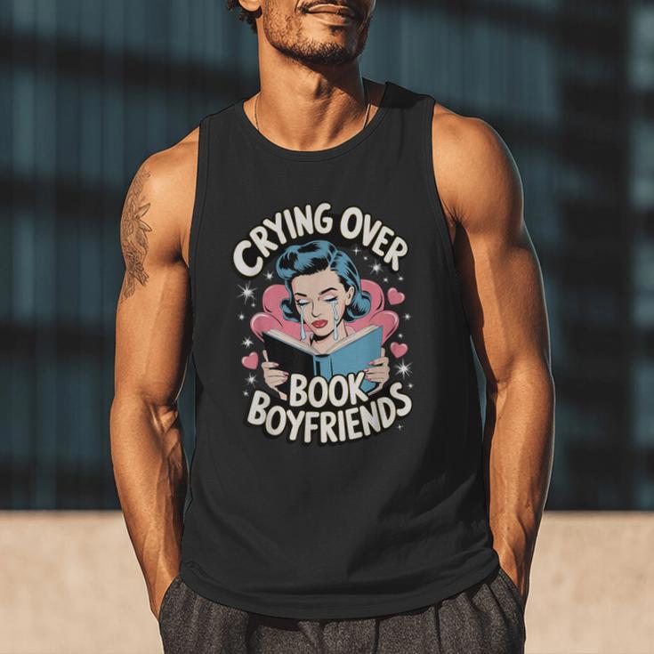 Crying Over Book Boyfriends Men Tank Top