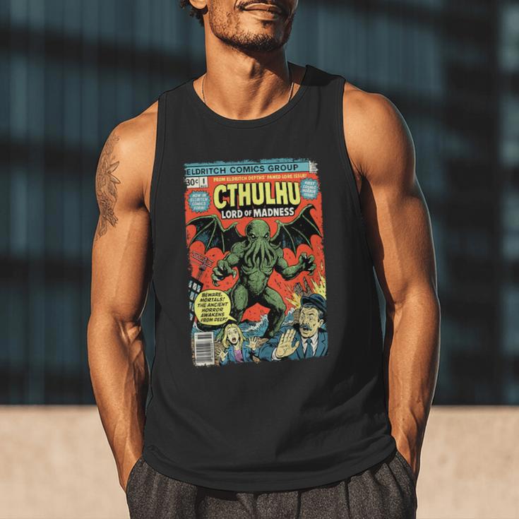 Cthulhu Lord Of Madness Vintage Comic Book Cover Men Tank Top