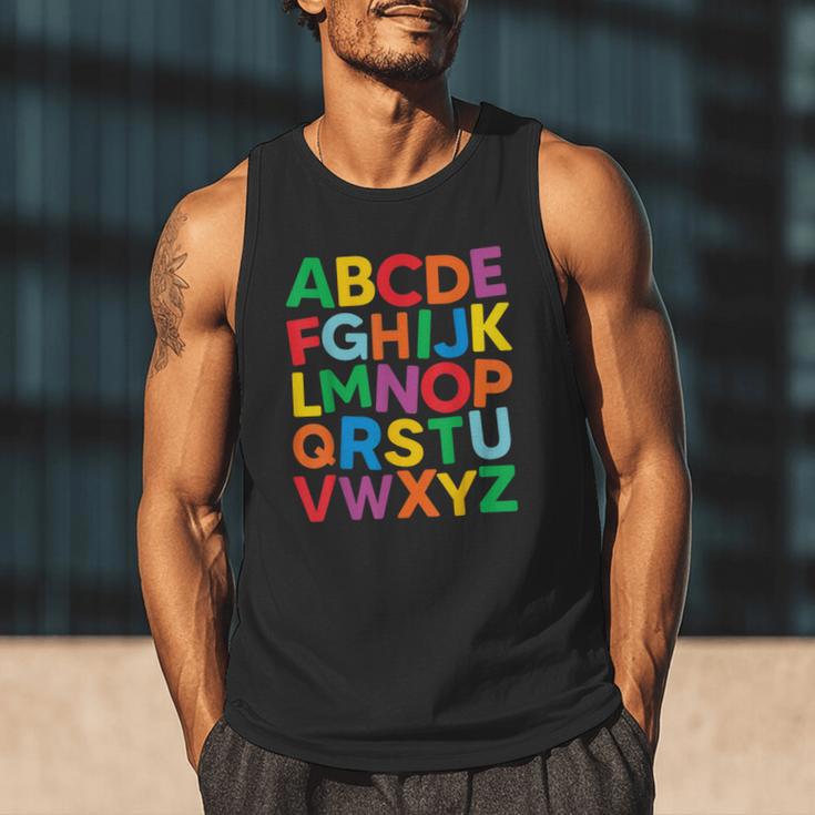 Cute ABCs Shirt Alphabet Colorful Letters Reading Books Kids Men Tank Top Cute ABCs Shirt Alphabet Colorful Letters Reading Books Kids Men Tank Top