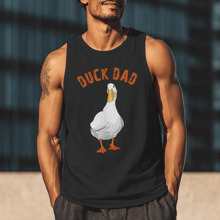 Cute Duck Dad Lover Illustration Duck Owner Men Tank Top