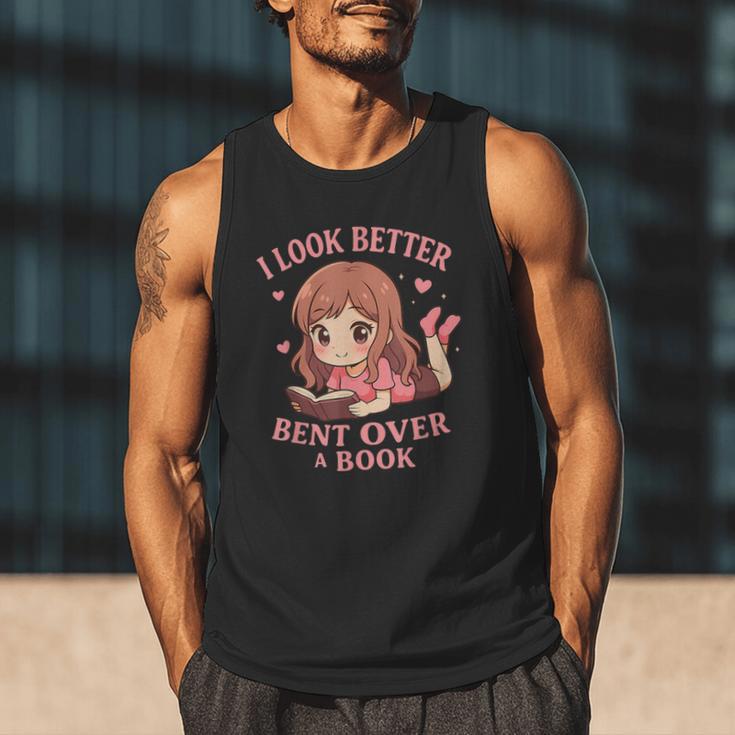 Cute Reading Outfit Book Lover Tee For Women Who Read Men Tank Top
