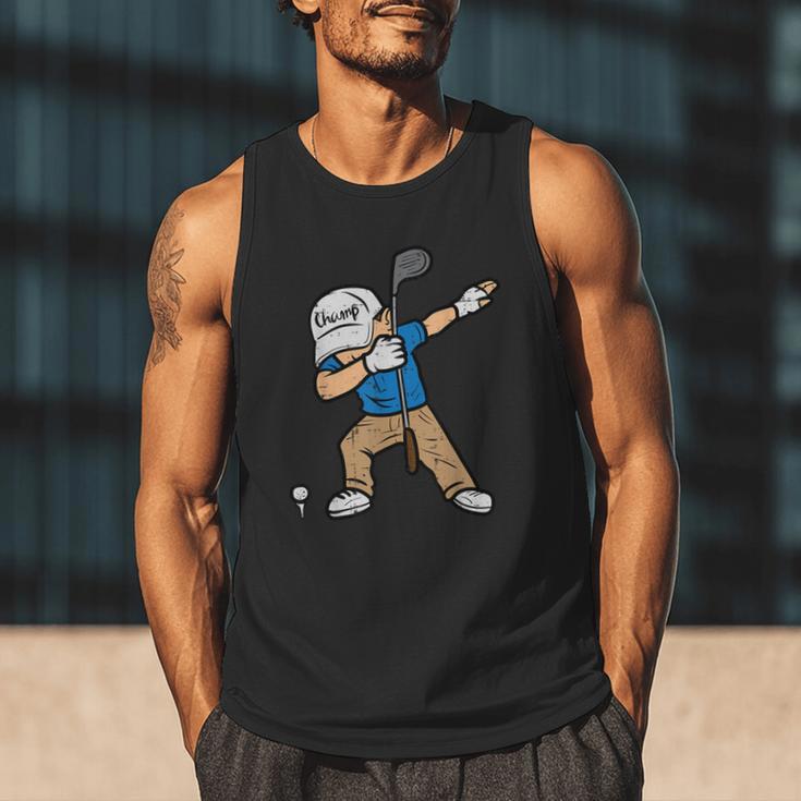 Dabbing Golfer Golfing Golfer Dad Men Boys Kids Youth Men Tank Top