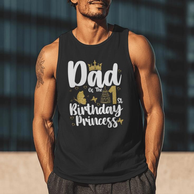 Dad Of The 1st Birthday Princess Girl 1 Years Old B-Day Men Tank Top