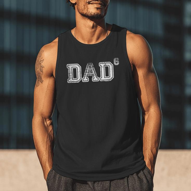 Dad For Dad Dad Of 6 Six Fathers Day Vintage Men Tank Top