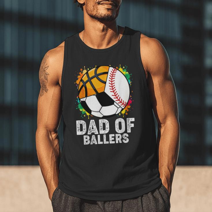 Dad Of Ballers Baseball Soccer Basketball Dad Men Tank Top Dad Of Ballers Baseball Soccer Basketball Dad Men Tank Top