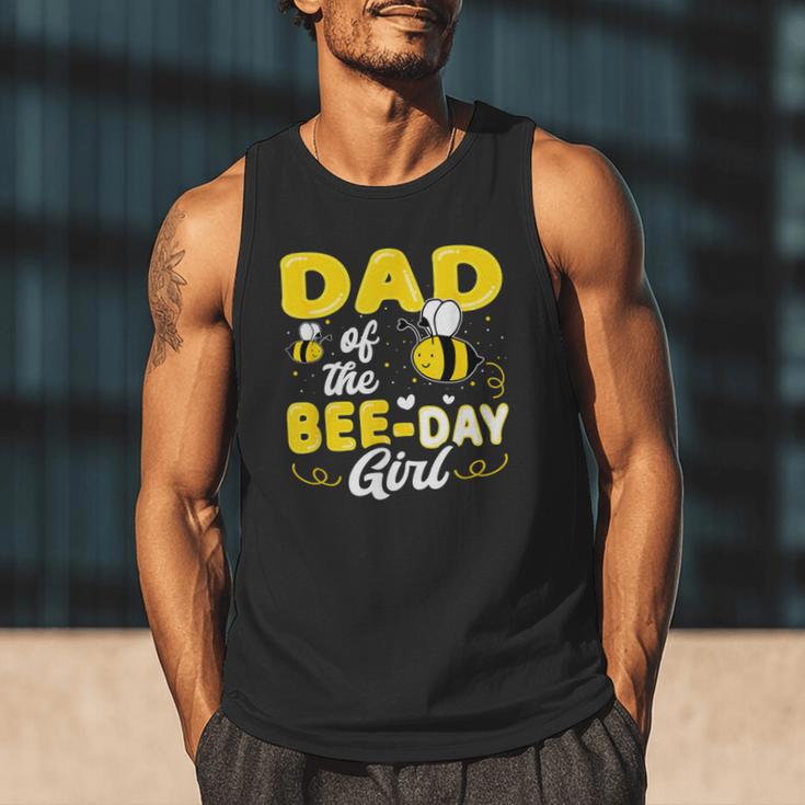 Dad Of The Bee Day Girl Hive Party Matching Birthday Sweet Men Tank Top