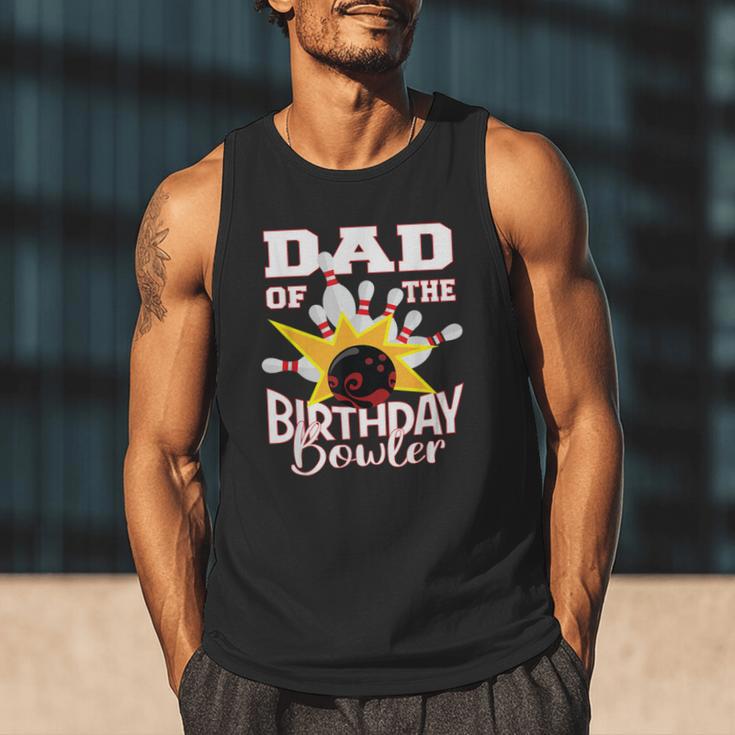 Dad Of The Birthday Bowler Kid Bowling Party Men Tank Top