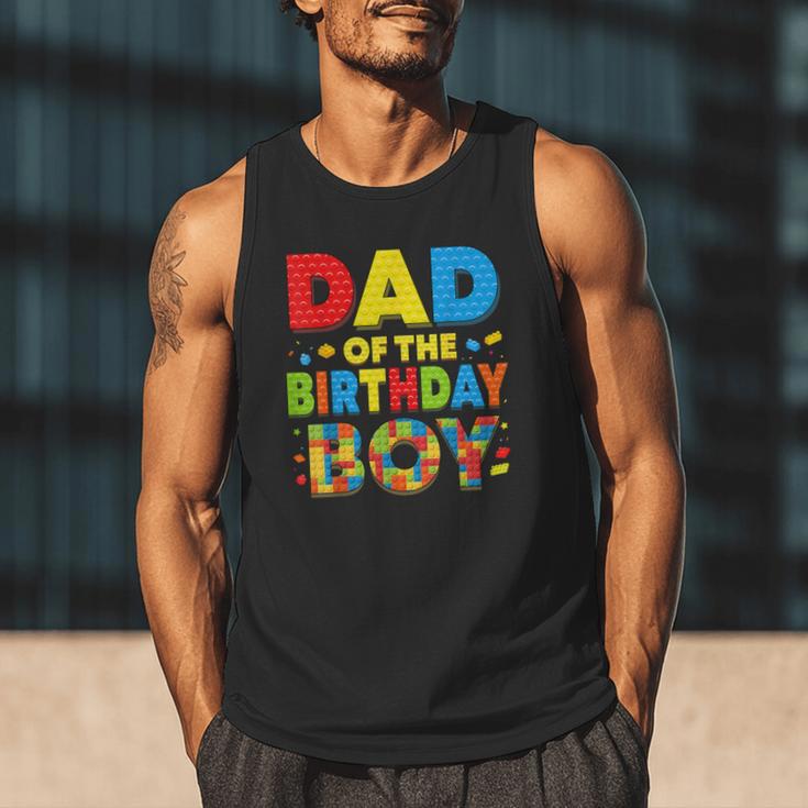 Dad Of The Birthday Boy Building Block Birthday Men Tank Top Dad Of The Birthday Boy Building Block Birthday Men Tank Top