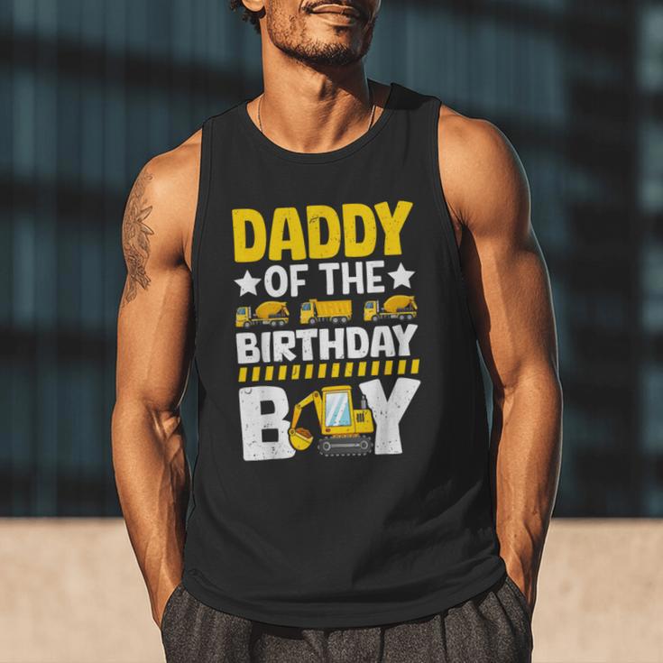 Dad Of The Birthday Boy Construction Theme Party Matching Men Tank Top