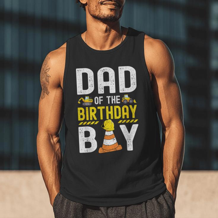 Dad Of The Birthday Boy Construction Worker Bday Men Tank Top