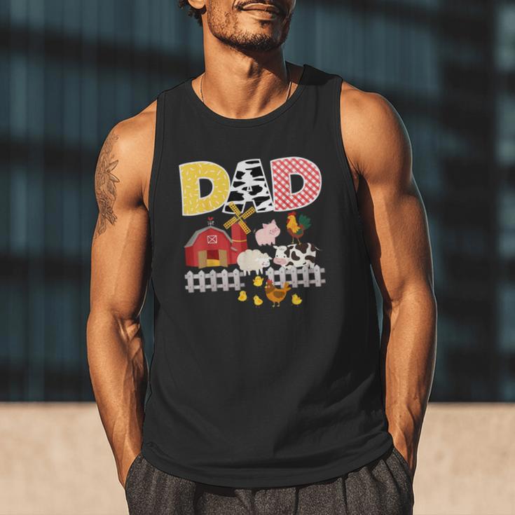 Dad Birthday Boy Farm Animal Farming Farmer Family B-Day Men Tank Top