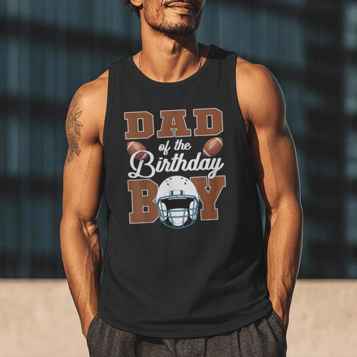 Dad Of The Birthday Boy Football Party Family Matching Men Tank Top