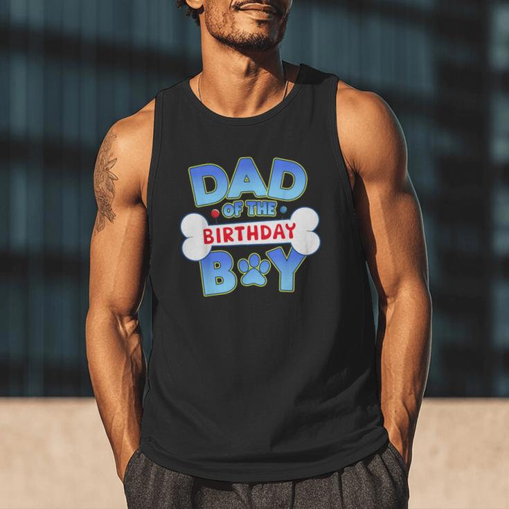 Dad Of The Birthday Boy Matching Dog Family Birthday Party Men Tank Top