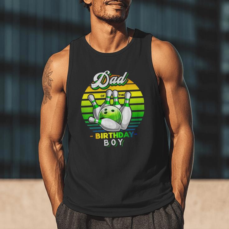 Dad Of The Birthday Boy Matching Family Bowling Birthday Men Tank Top
