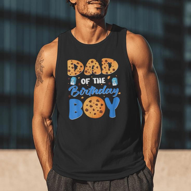 Dad Of The Birthday Boy Milk And Cookies 1 Year Old Men Tank Top